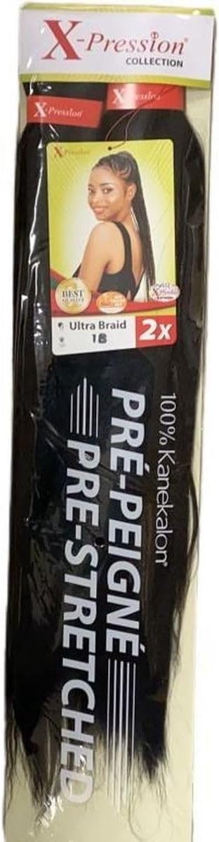 Xpression Ultra Braid Pre Stretched 2 x 46'' - 1B