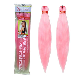 Xpression Ultra Braid Pre Stretched 2 x 46'' - Ice Pink