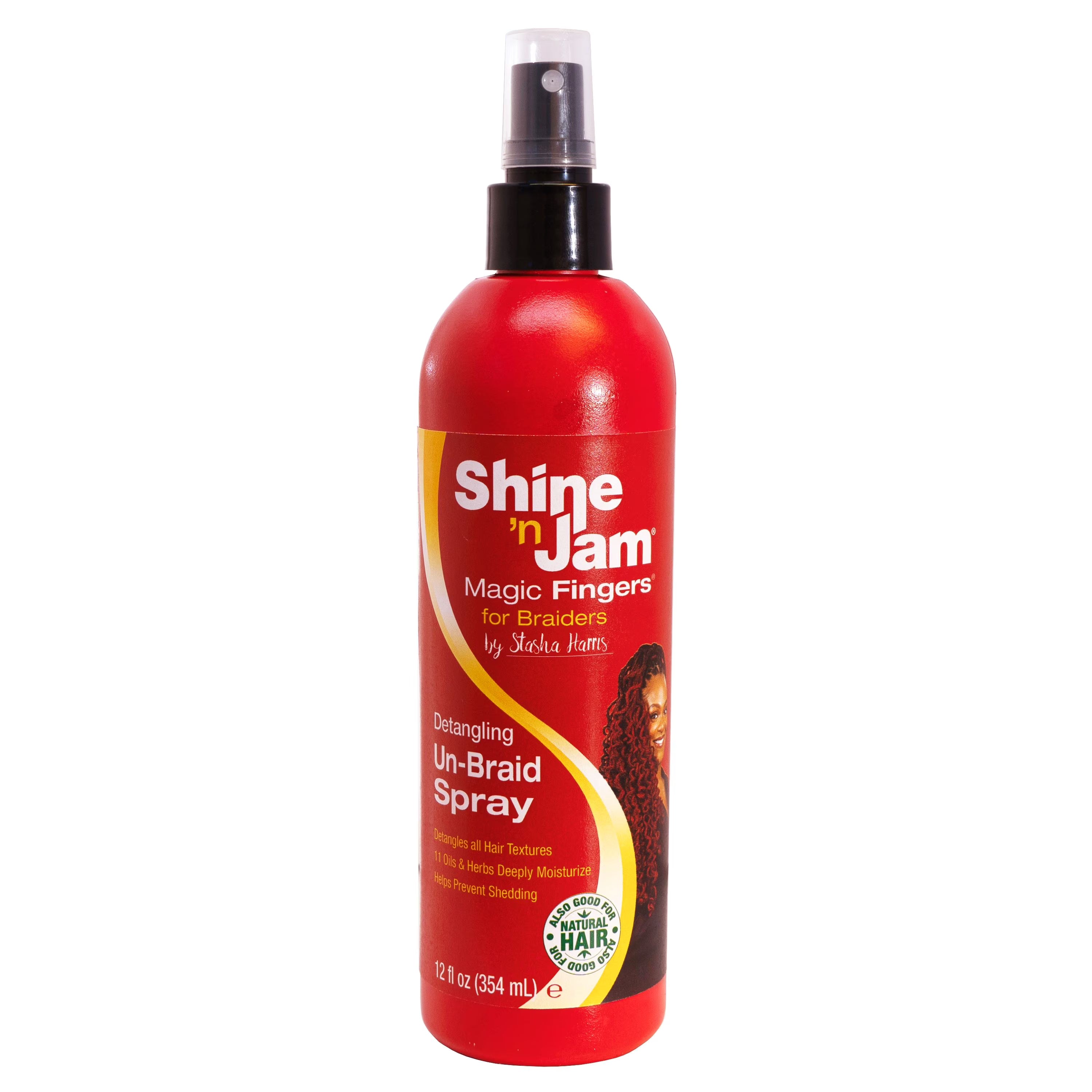 Ampro Shine n Jam Magic Fingers Detangling UnBraid Spray 12oz