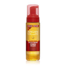 Creme of Nature Argan Oil Style and Shine Foaming Mousse 7oz