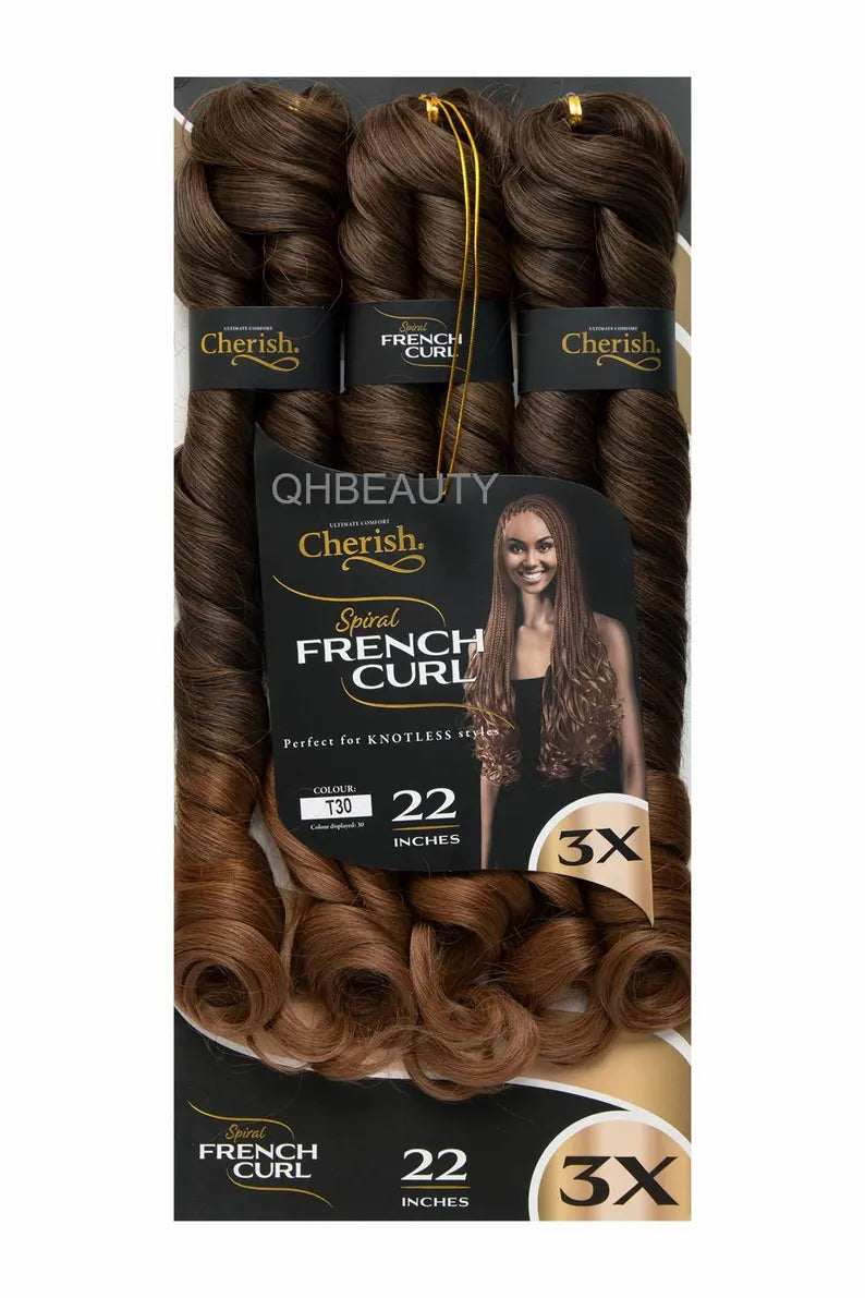 Cherish 3X Spiral French Curl Bulk 22in - T30