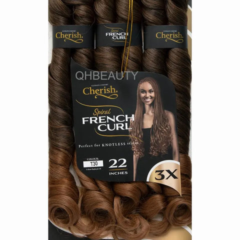 Cherish 3X Spiral French Curl Bulk 22in - T30
