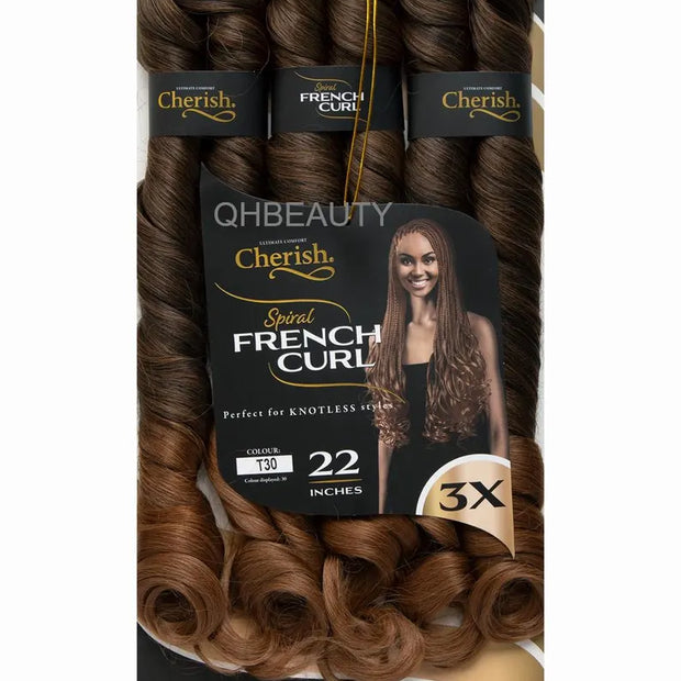 Cherish 3X Spiral French Curl Bulk 22in - T30