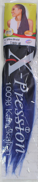 Xpression Ultra Braid Pre Stretched 2 x 46'' - T1B/Blue